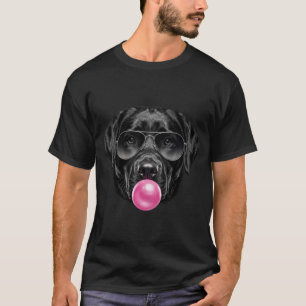 Camiseta Labrador Retriever Engraçado Sopra Chiclete Legal