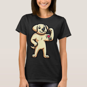 Camiseta Labrador Retriever Eu Adoro Tatuagem De Cachorro E