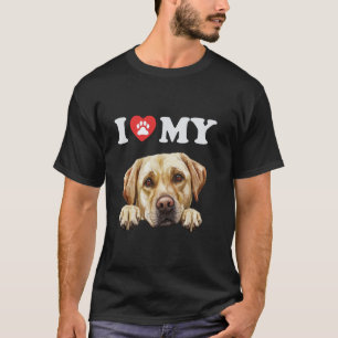 Camiseta Labrador Retriever Eu Amo Meu Cachorro Amante de C