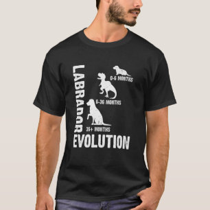 Camiseta Labrador Retriever Evolution para um Cachorro Labr