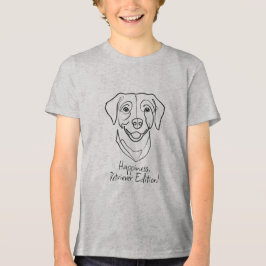 Camiseta Labrador Retriever. Felicidade, Edição Retriever!