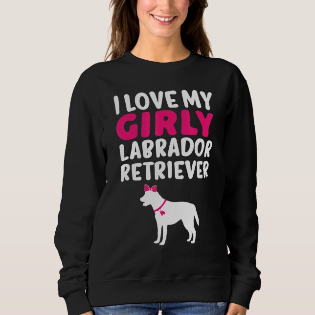 Camiseta Labrador Retriever Girl Girly Dog Gênero Reveza C (Frente)