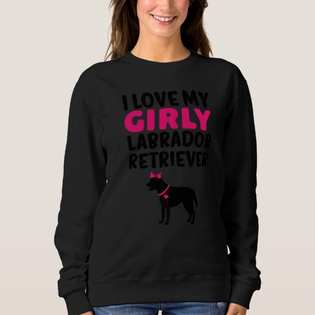 Camiseta Labrador Retriever Girl Girly Dog Gênero Reveza C (Frente)