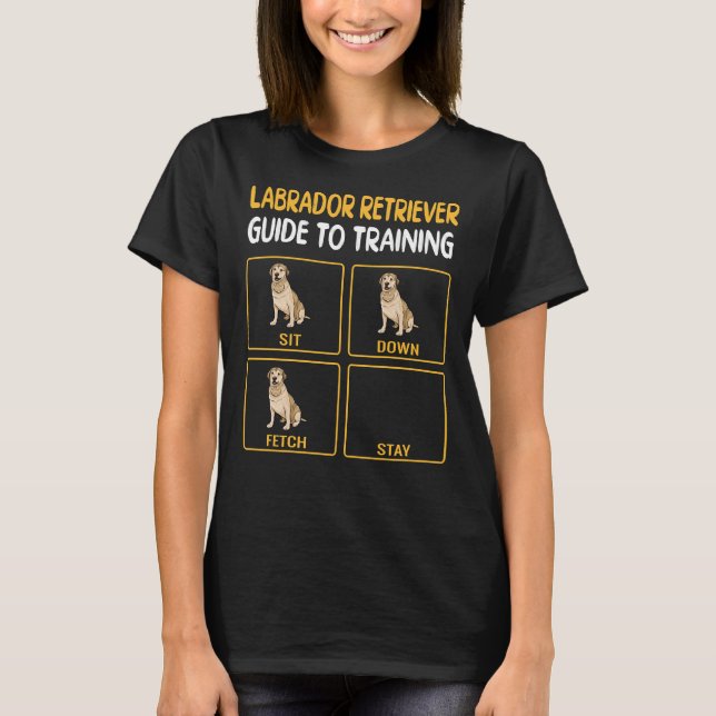 Camiseta Labrador Retriever Guide To Training Dog Obedience (Frente)