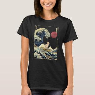 Camiseta Labrador Retriever Japonês Kanagawa Surf Do