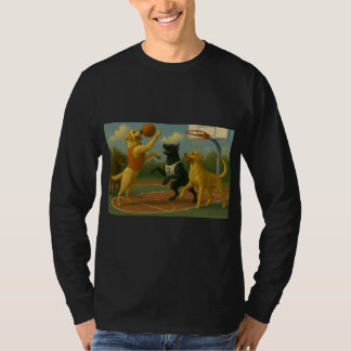 Camiseta Labrador Retriever jogando basquete 