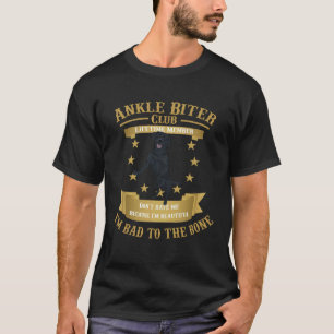 Camiseta Labrador Retriever Lab Preto Eu Sou Mau até os Oss