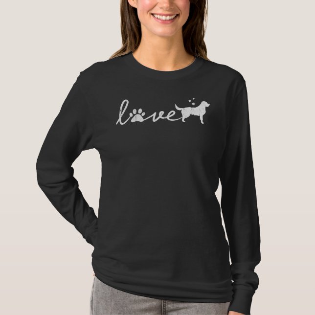 Camiseta Labrador Retriever Love Dog Pet (Frente)