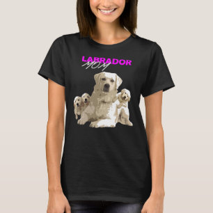 Camiseta Labrador Retriever Mãe Cão Labrador Pai