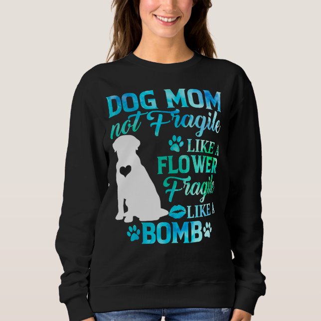 Camiseta Labrador Retriever Mãe Frágil Como Um Sueco De Bom (Frente)