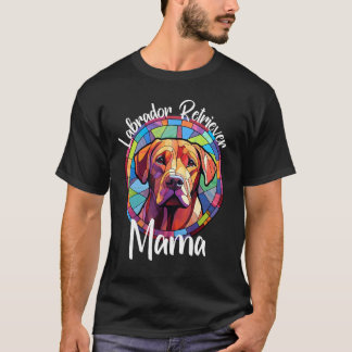 Camiseta Labrador Retriever Mama Dog Mom Puppy Colorful Pet