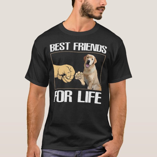 Camiseta Labrador Retriever Melhores Amigos Para Os Cachorr (Frente)