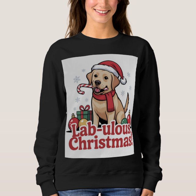 Camiseta Labrador retriever merry Christmas  (Frente)