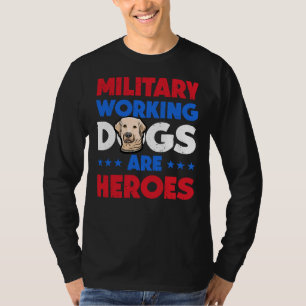 Camiseta Labrador Retriever Militares de Cachorros Heroicos