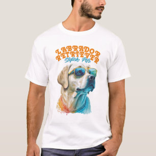 Camiseta Labrador Retriever Na moda Pets