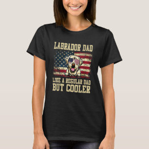 Camiseta Labrador Retriever Pai Como Um Pai Regular Mas Leg