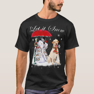 Camiseta Labrador Retriever Papais noeis Cachorro Natal Sno