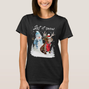 Camiseta Labrador Retriever Papais noeis Cachorro Natal Sno