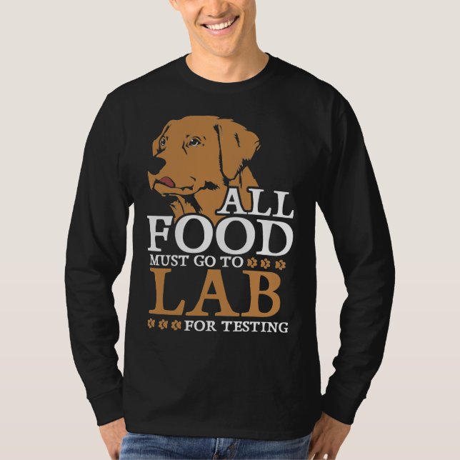 Camiseta Labrador Retriever Para Testar Ajustado Relaxado (Frente)