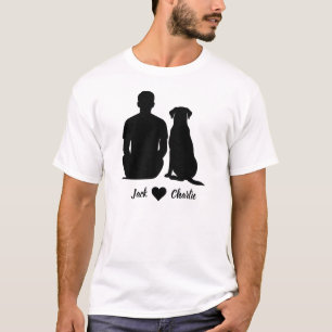 Camiseta Labrador Retriever Personalizado Cachorro E Dono H