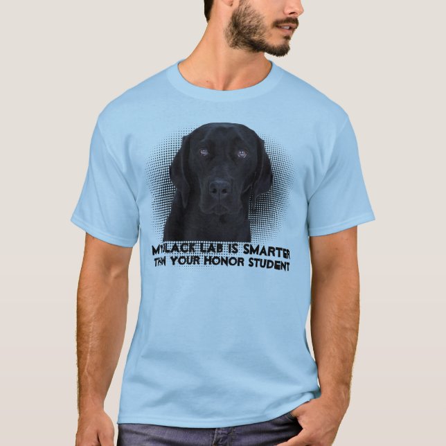 Camiseta Labrador retriever preto (Frente)