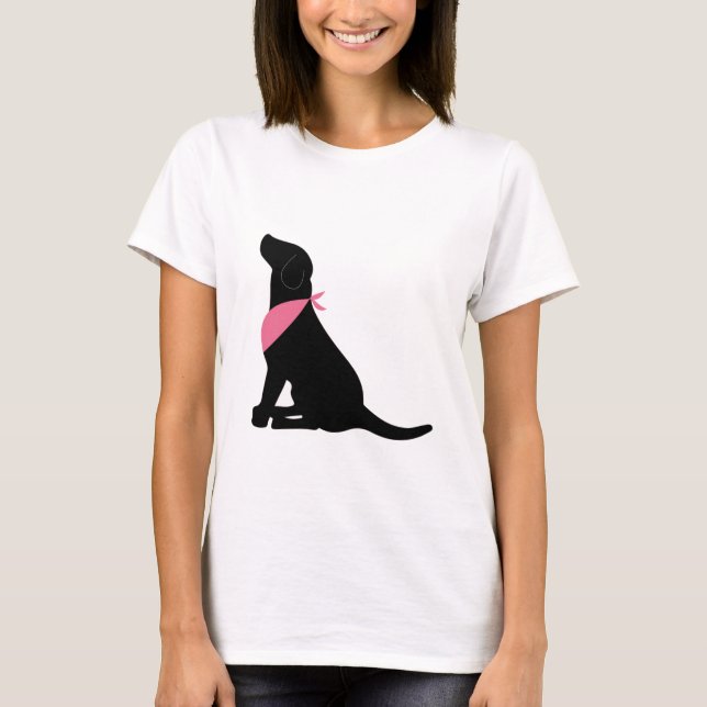 Camiseta Labrador retriever preto (Frente)