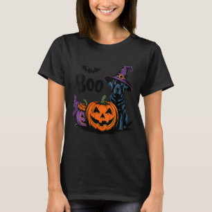Camiseta Labrador Retriever Preto Assustador de Halloween F