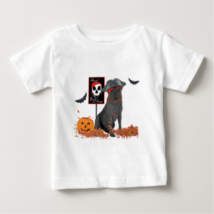 Camiseta Labrador Retriever Preto Pirata