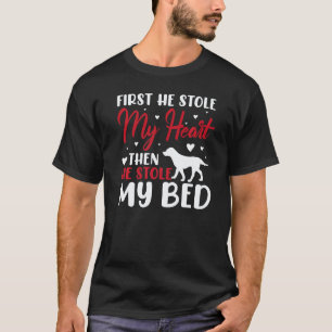 Camiseta Labrador Retriever Primeiro Ele Roubou Meu Coração