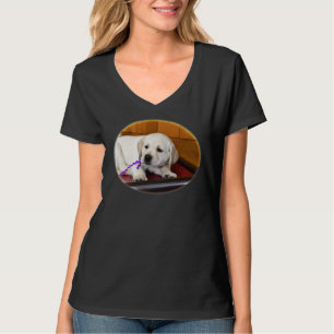 Camiseta Labrador Retriever Puppy Acordando