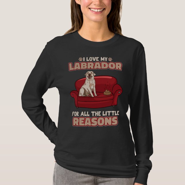 Camiseta Labrador Retriever Puppy Dog (Frente)