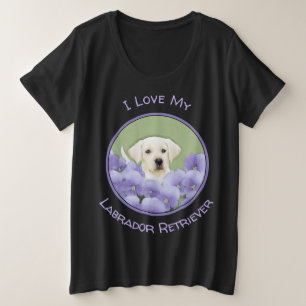 Camiseta Labrador Retriever Puppy Pintura Original