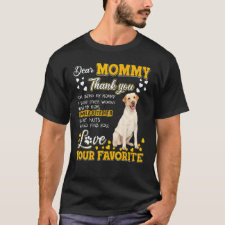 Camiseta Labrador Retriever Querida Mamãe Obrigada Por Ser 