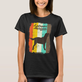 Camiseta Labrador Retriever Retro 70s Vintage Animal Fofo