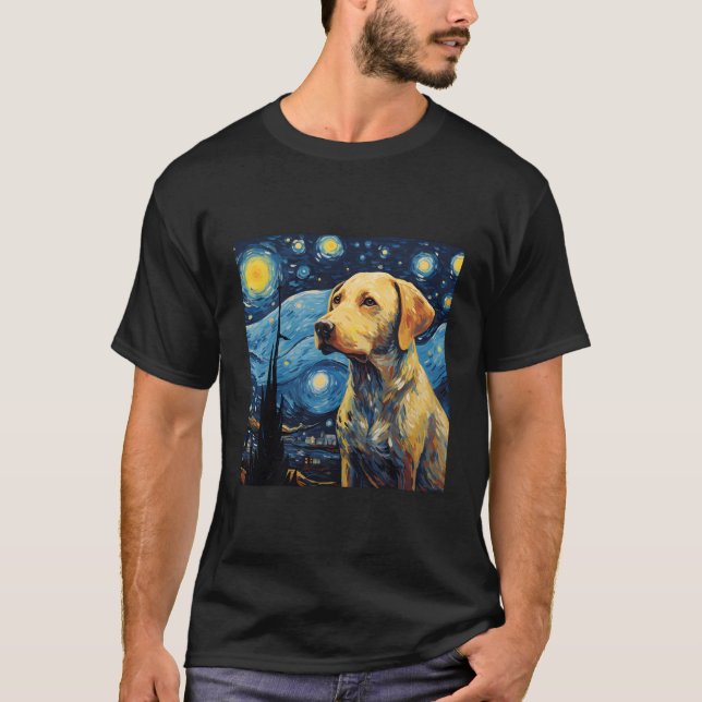 Camiseta Labrador Retriever Starnight Para Cachorro Mamãe D (Frente)