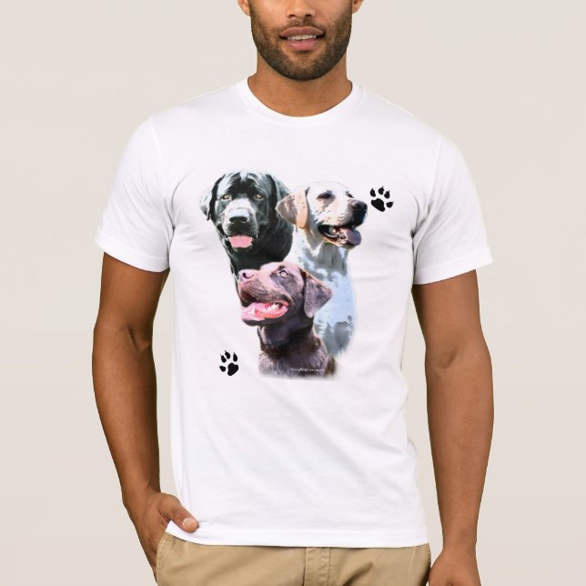 Camiseta Labrador Retriever Trio (Frente)