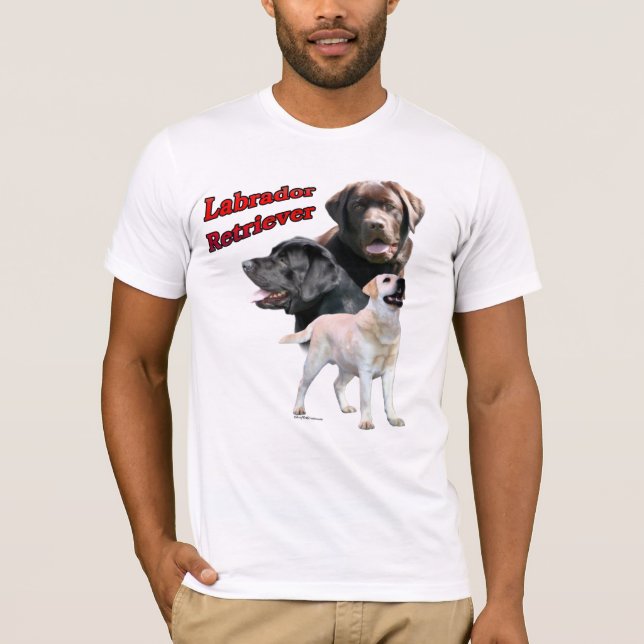 Camiseta Labrador Retriever Trio 2 (Frente)
