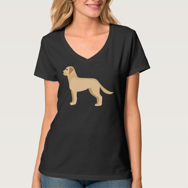 Camiseta Labrador Retriever Vetor Ativo (Frente)
