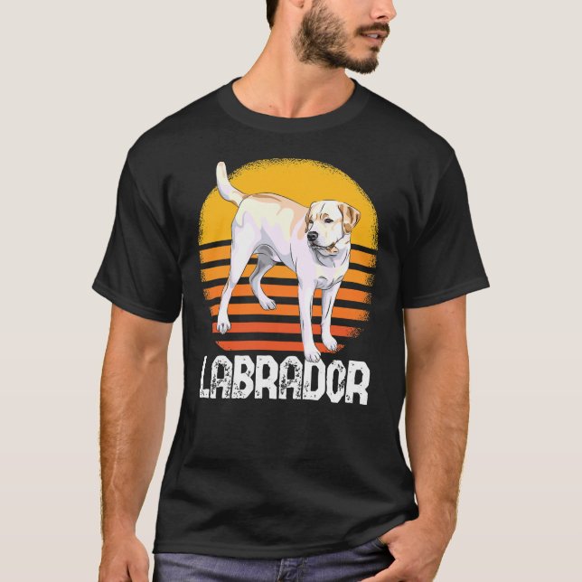 Camiseta Labrador Retriever Vintage Cão 155 (Frente)