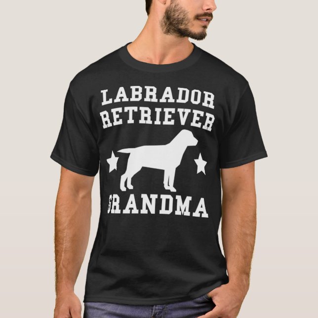 Camiseta Labrador Retriever vovó, corridas de cavalos de ra (Frente)