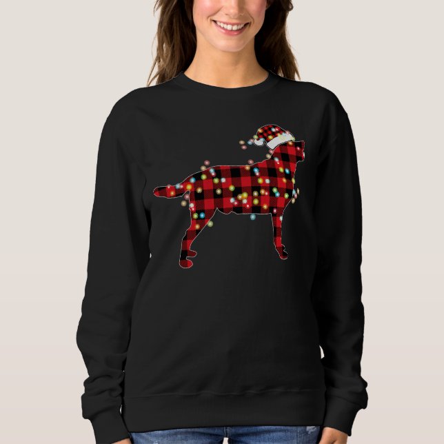 Camiseta Labrador Retriever Xadrez de Natal Buffalo Pajamas (Frente)