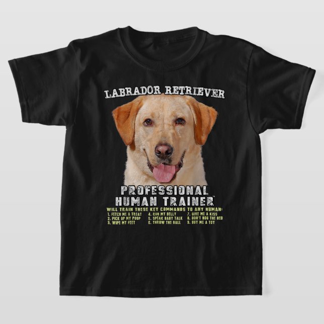 Camiseta Labrador Retriever Yellow Lab Professional T (Postura )