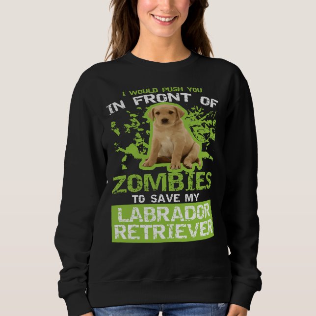 Camiseta Labrador Retriever Zombies (Frente)
