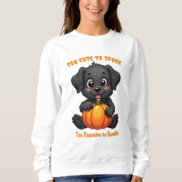 Camiseta Labrador segurando uma abóbora, halloween