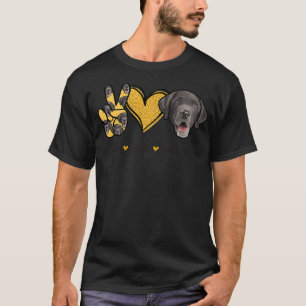 Camiseta Labrador T s Lab Cachorro Paz Amor Labrador Retrie