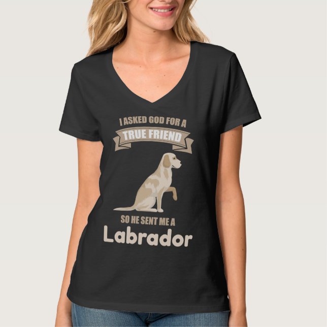 Camiseta Labrador Um Verdadeiro Amigo (Frente)