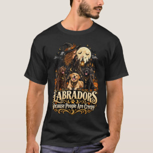 Camiseta Labradores de Halloween Porque as Pessoas São Assu