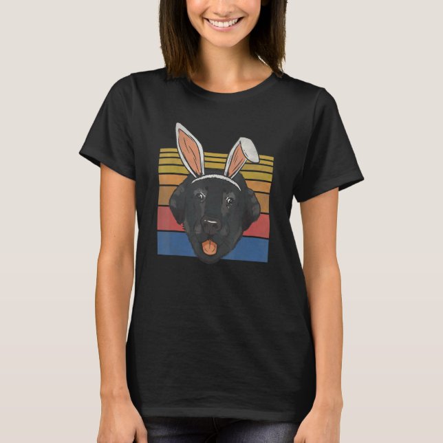 Camiseta Labradores Retriever Pretos  Raça de Cão  Dono de  (Frente)