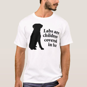 Camiseta Labradors é crianças da pele