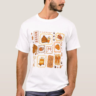 Camiseta Lace Fall Cozy Season Autumn Pumpkin Cute Girly